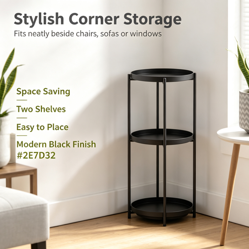 Two-Tier Metal Plant Stand