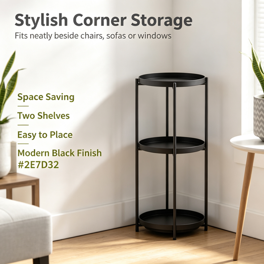 Two-Tier Metal Plant Stand
