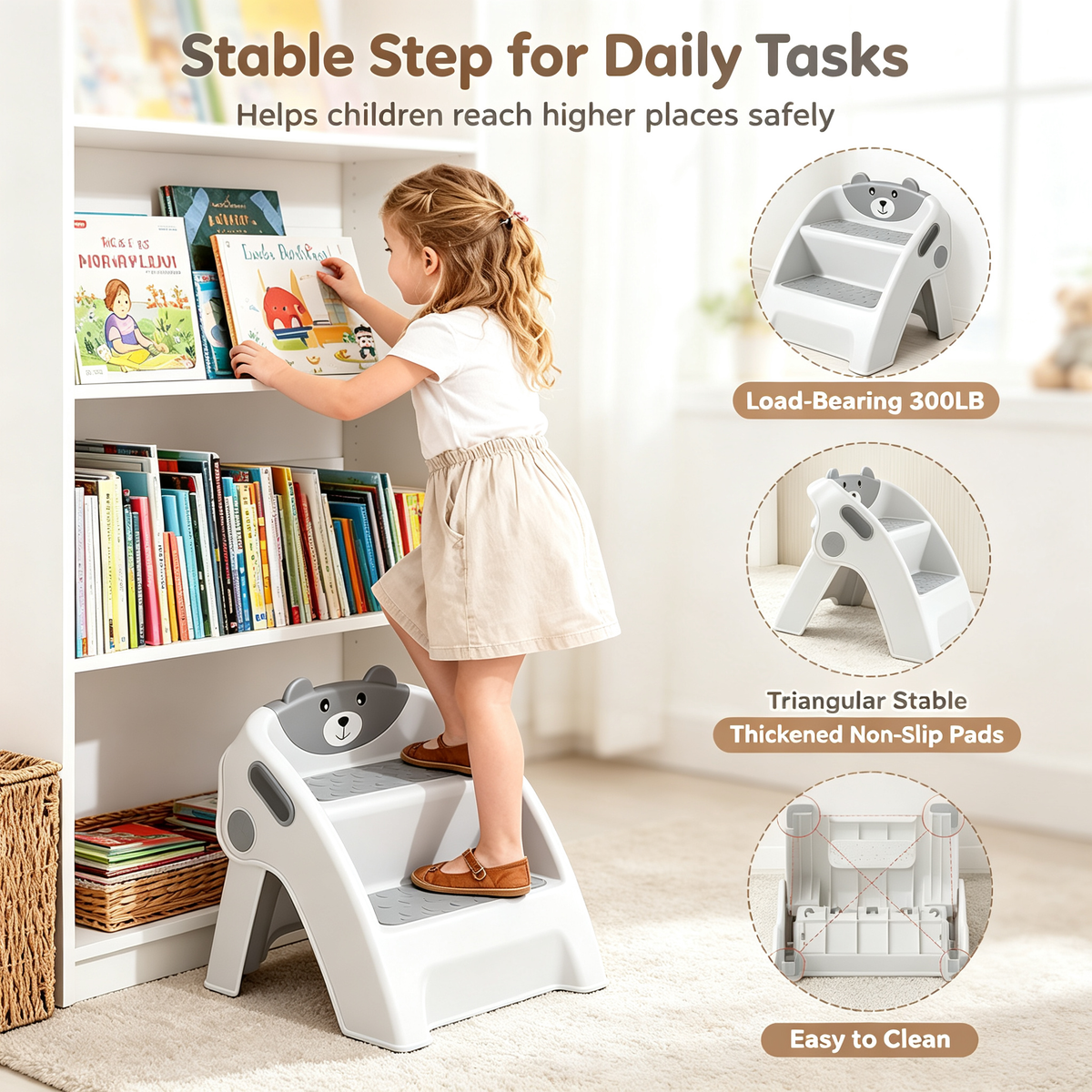 Foldable Toddler Step Stool