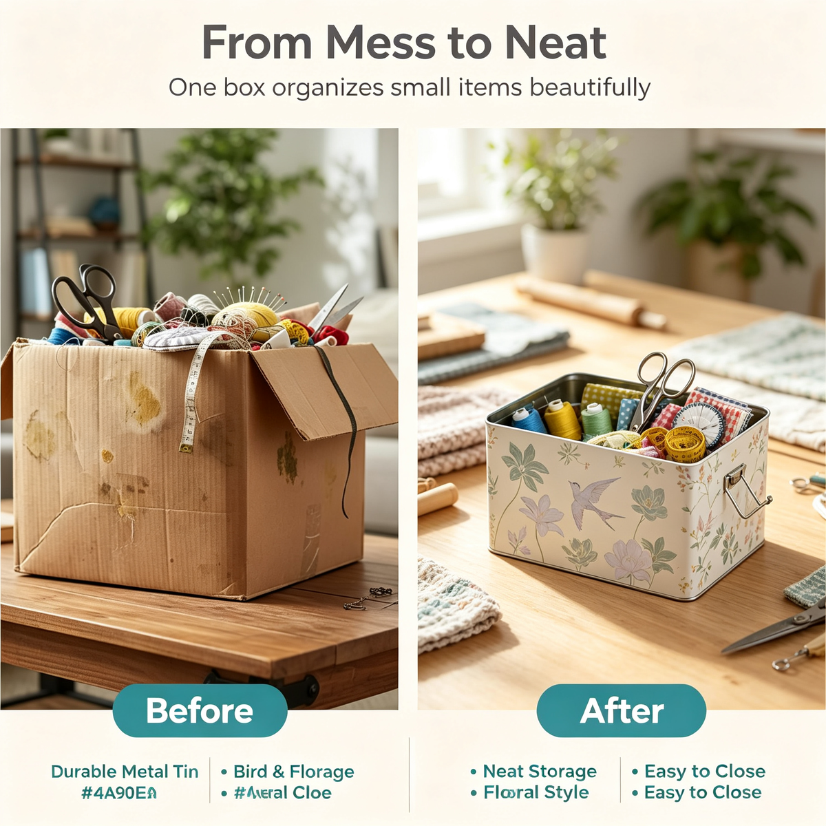 Decorative Metal Storage Box