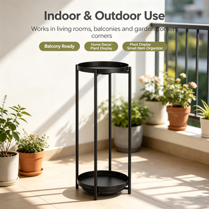 Two-Tier Metal Plant Stand